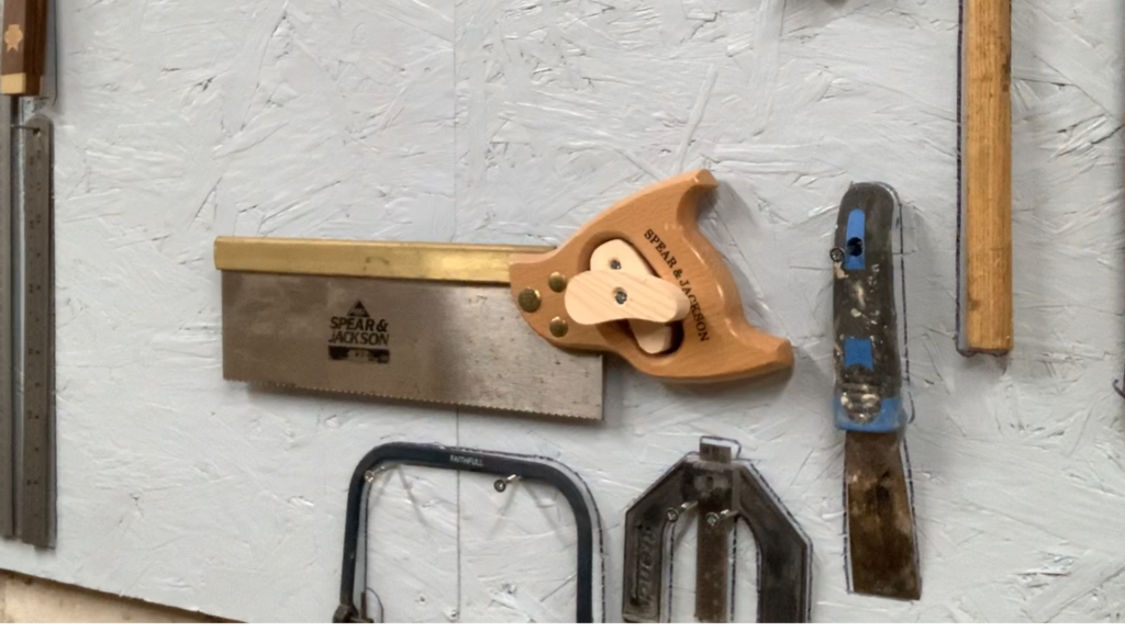 Saw turn button/holder